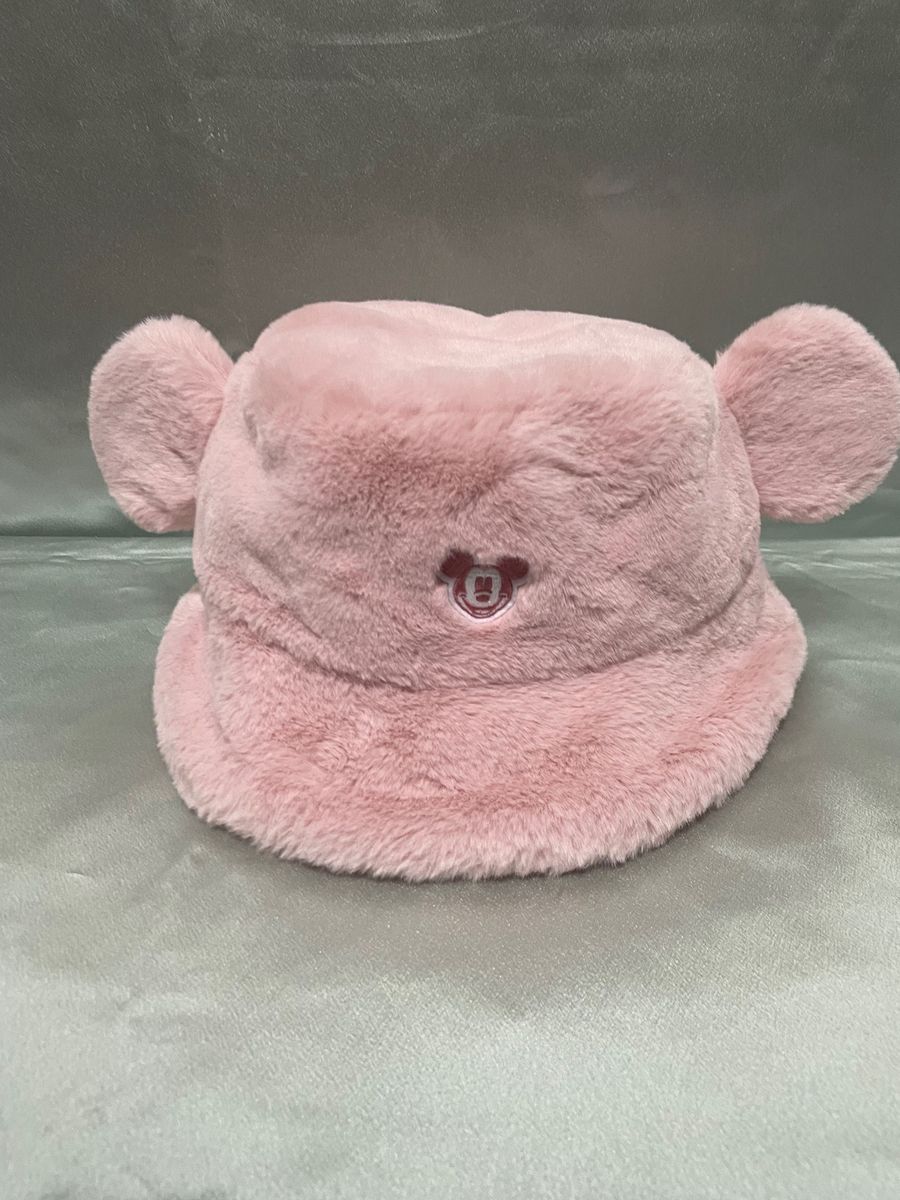 ディズニー バケハ バケットハット もこもこ 冬 ピンク|Yahoo!フリマ