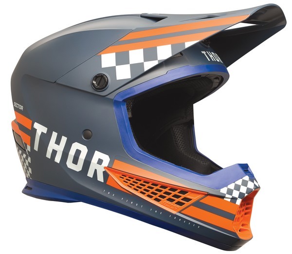 XLサイズ ヘルメット THOR24 SECTOR2 COMBAT ミッドナイト/オレンジ 日本専用設計［SG規格］［MFJ公認］オフロード 正規輸入品 WESTWOODMX_画像1