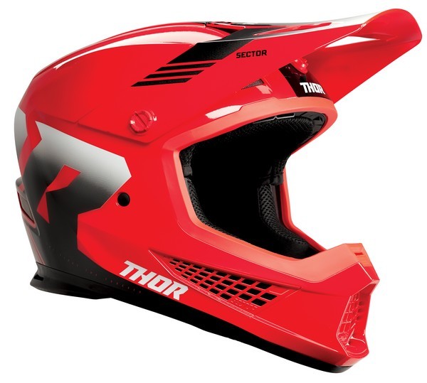 L size helmet THOR 24 SECTOR2 CRAVE red / white Japan special design [SG standard ][MFJ official recognition ] off-road regular imported goods WESTWOODMX