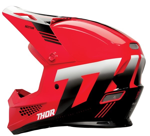 L size helmet THOR 24 SECTOR2 CRAVE red / white Japan special design [SG standard ][MFJ official recognition ] off-road regular imported goods WESTWOODMX