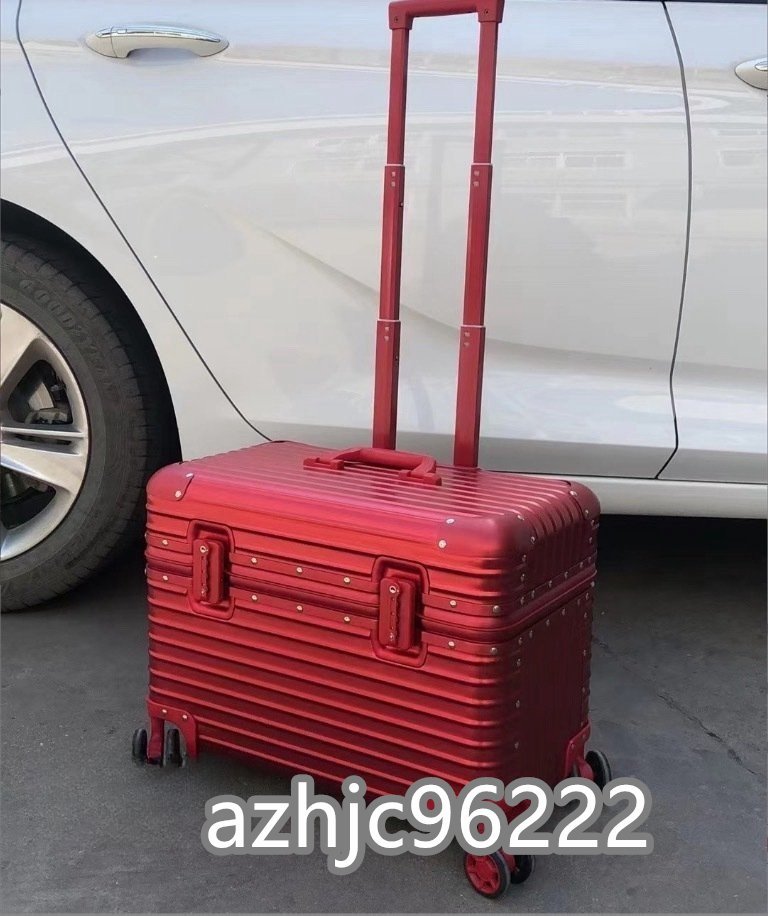 17インチアルミスーツケース 小型アルミトランク トランク 旅行用品 TSAロック 機内持ち込み キャリーケース キャリーバッグ 5色_画像2
