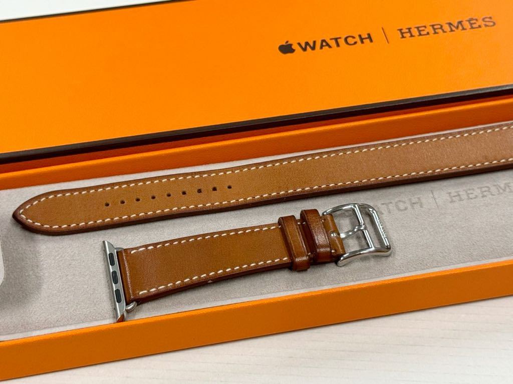 ☆即決 美品 レア Apple Watch HERMES フォーヴ ドゥブルトゥール レザーストラップ 41mm 40mm エルメス アップルウォッチ 366398_画像2