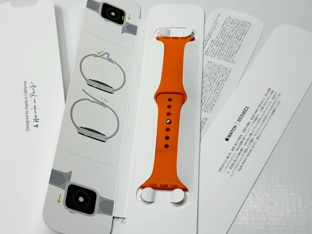 即決 Apple Watch HERMES 限定 オレンジ スポーツバンド 41mm 40mm