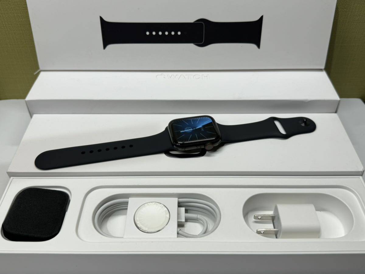 即決 おすすめ ブラックステンレス Apple watch Series4 GPS+ 即決 おすすめ ブラックステンレス Apple watch Series4 GPS+