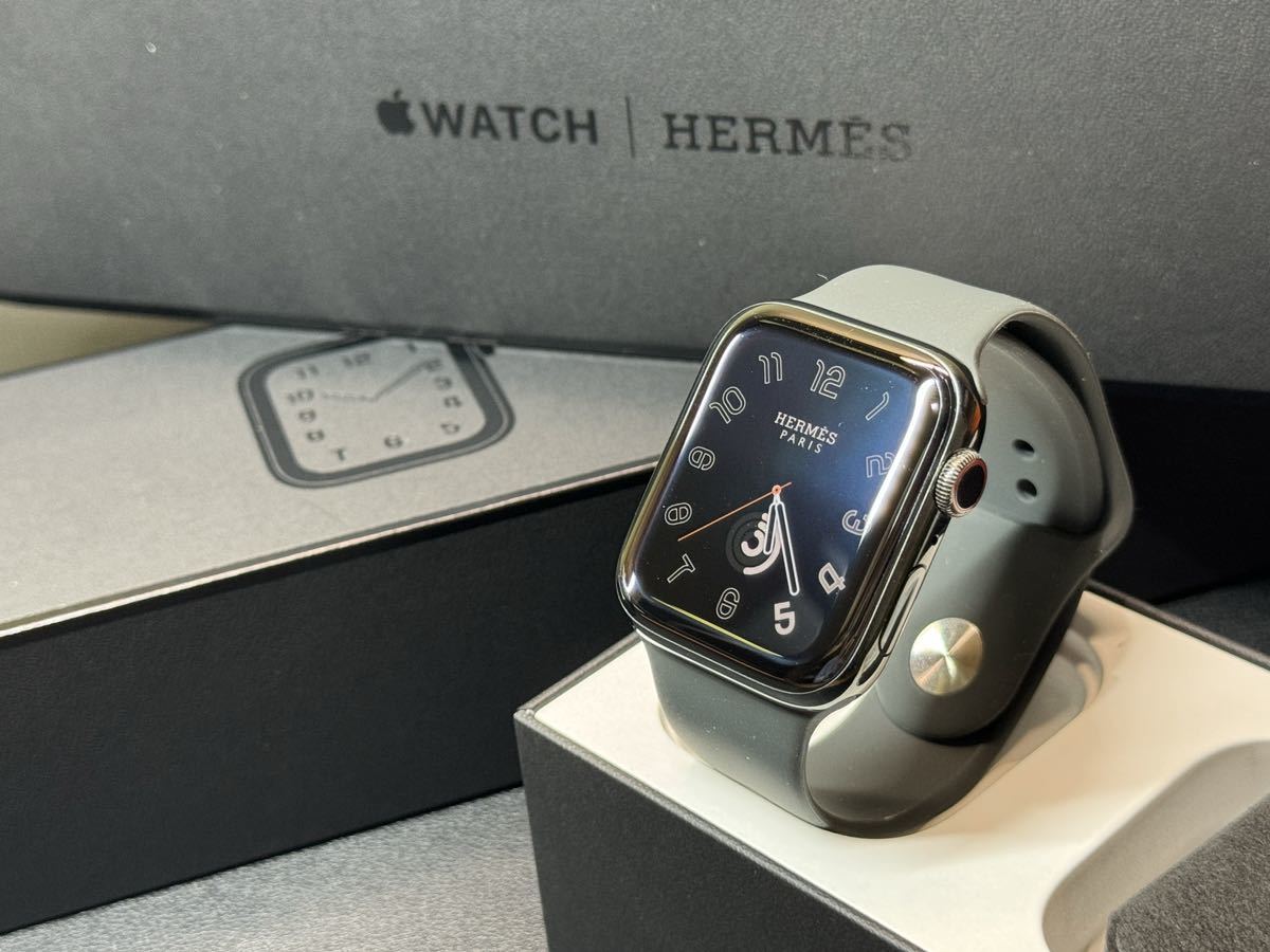 即決 美品 バッテリー92% Apple Watch series5 HERMES 44mm ブラック