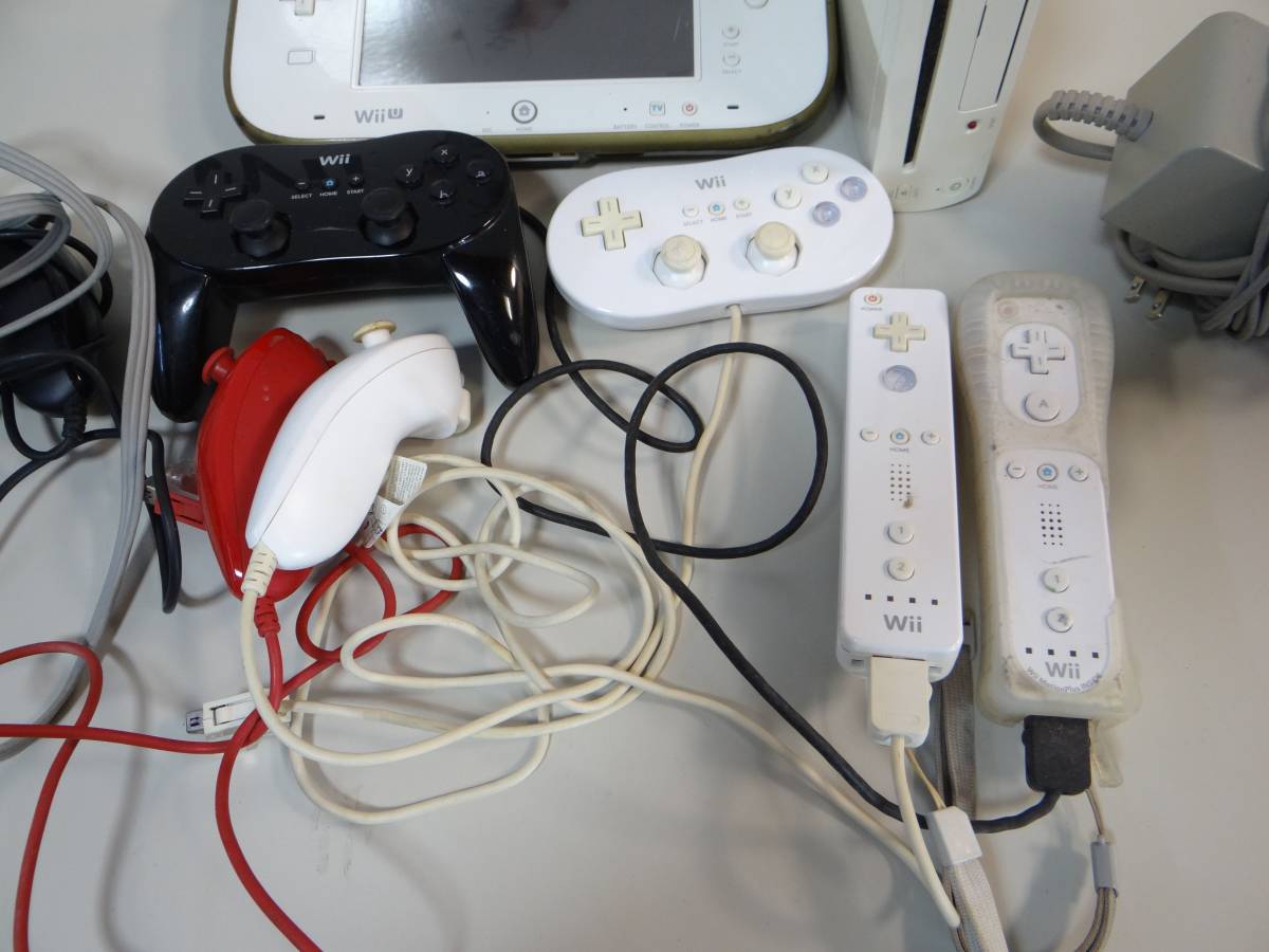 Va7990 Wii ゲームまとめ RVL-001/WUP-010/WUP-001/コントローラ「ジャンク品」 _画像2