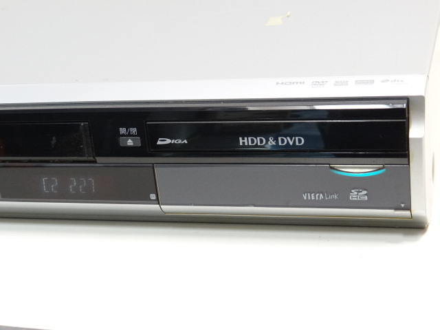 H1295 パナソニック/DIGA☆HDD/DVDレコーダー/VHS DMR-XP21V　リモコン付無し　 動作未確認　ジャンク品_画像4