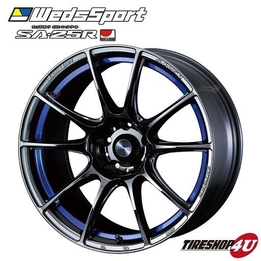 Weds Sport SA-25R SA25R 18インチ 18x9.5J 5/114.3 +12 BLCII ブルーライトクロームツー 新品ホイール1本価格 送料無料