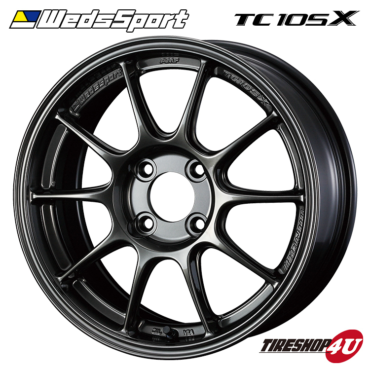 Weds Sport TC105X 15x7.0J 4/100 +20 EJ-TITAN 新品ホイール1本価格 送料無料_画像1