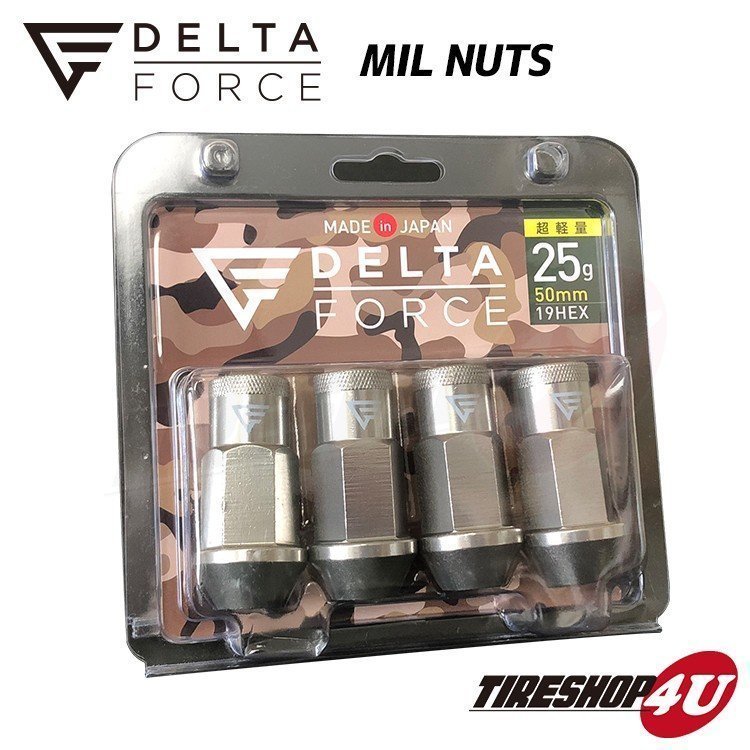 新品 DELTA FORCE MIL NUTS デルタフォース ミルナット M12X1.5 19HEX 24個セット 選べる4カラー 軽量アルミナット 高強度 貫通タイプ_画像4