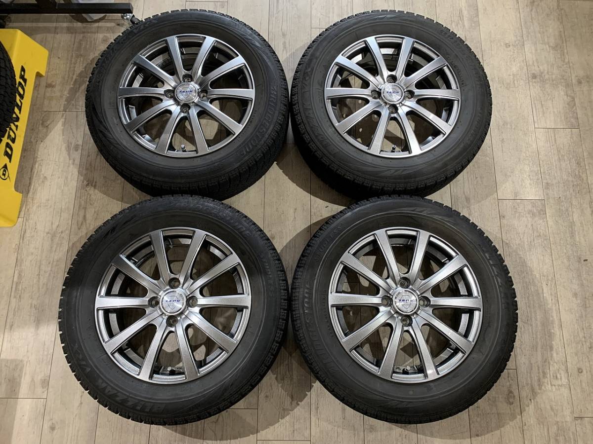 【2311032】スタッドレス ZACK 15インチ 5.5J +50 PCD100 4H + VRX 185/65R15 2019年 フリード アクア ノート デミオ MAZDA2 カローラ 等_画像1