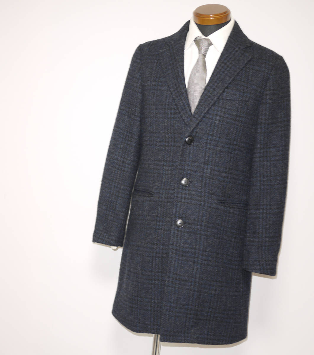 新しいエルメス 【美品】ユナイテッドアローズ ウールチェスターコート(濃紺)S Shetland Wool Sサイズ 新しいエルメス 【美品】ユナイテッドアローズ ウールチェスターコート(濃紺)S Shetland Wool Sサイズ