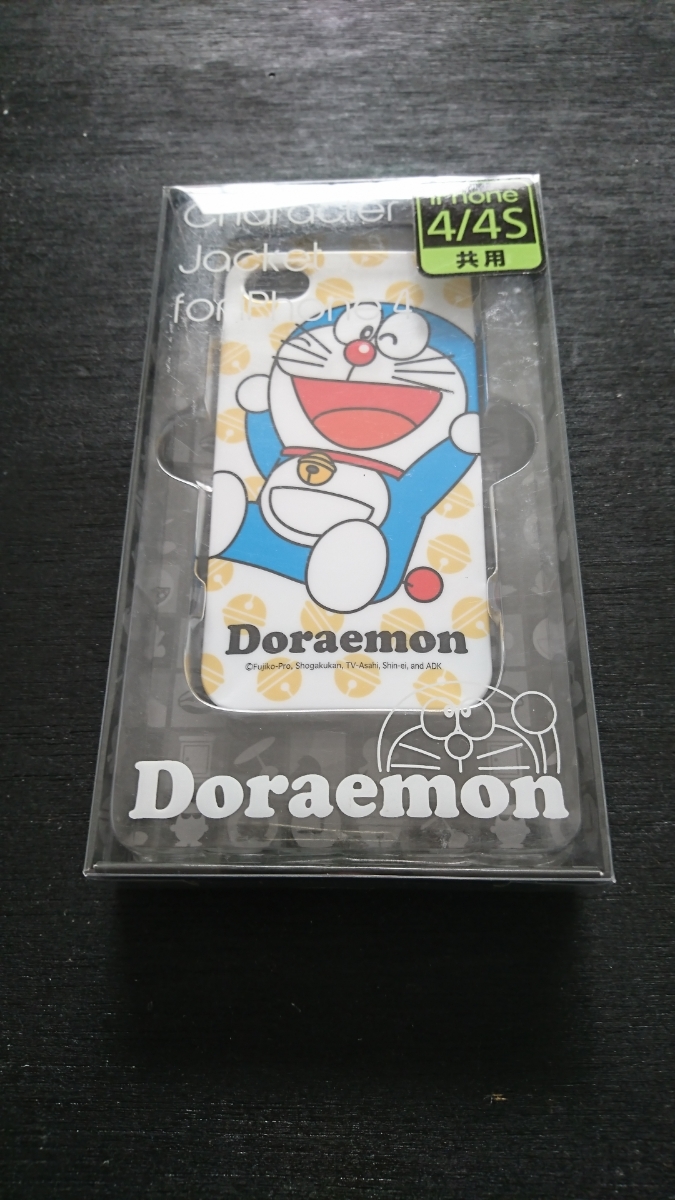 APPLE iPhone4*4S common use FitsPod character jacket [ Doraemon ]1 piece unopened // wistaria .F un- two male DORAEMON iPhone smartphone retro 