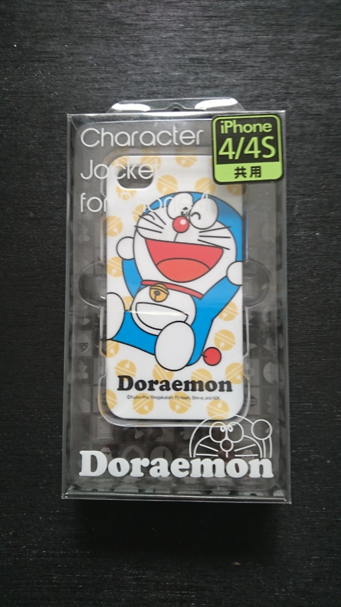 APPLE iPhone4*4S common use FitsPod character jacket [ Doraemon ]1 piece unopened // wistaria .F un- two male DORAEMON iPhone smartphone retro 