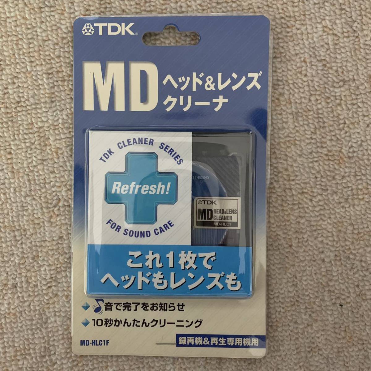TDK MDヘッド&レンズクリーナー MD-HLC1F_画像1