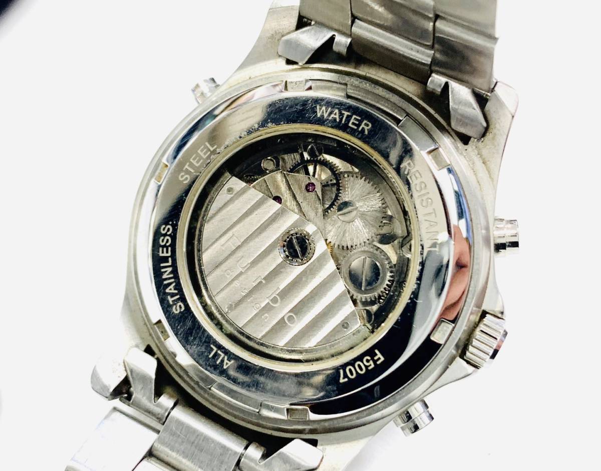 Furbo design フルボ デザイン F5007 腕時計 メンズ 自動巻き 裏スケルトン 稼働品_画像3