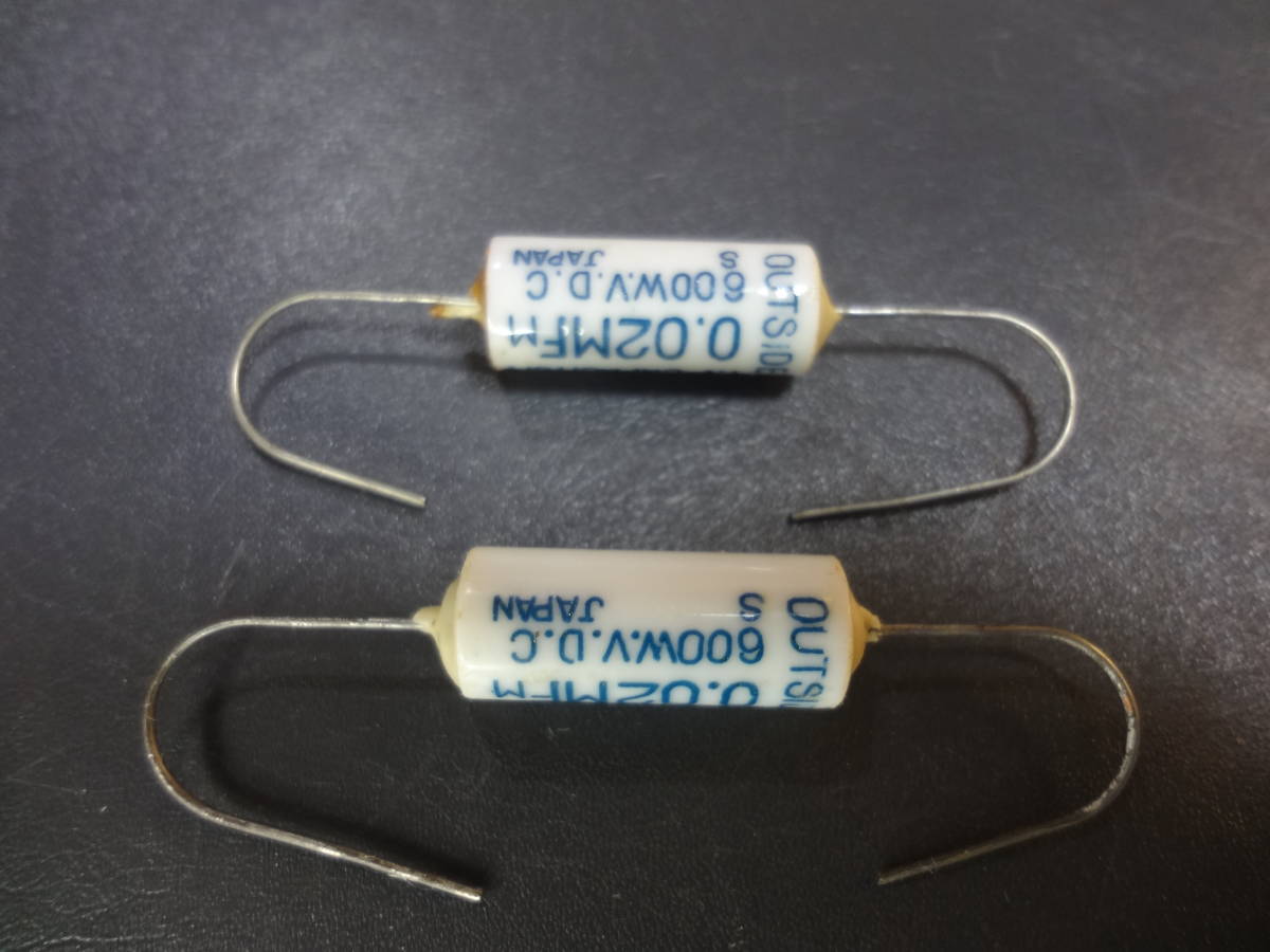 ２個セット Olson 0.02μF 600V Vintage ペーパーコンデンサー 未使用品_画像2