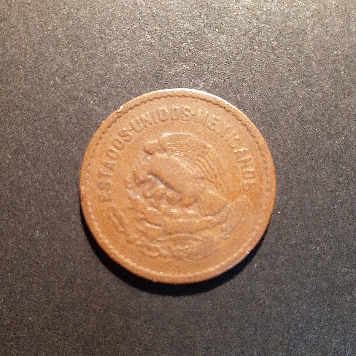 メキシコ 5センタボ 1945年 20センタボ 1944年2枚まとめて 青銅貨の画像4