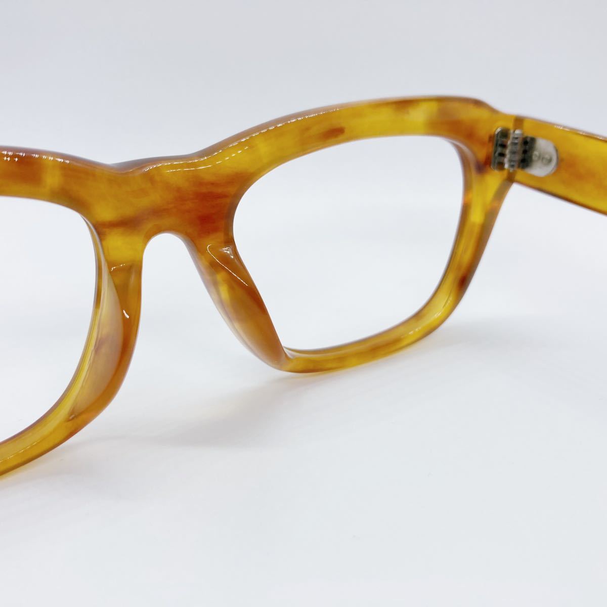 book@ tortoise shell 90 period glasses white ..we Lynn ton dead stock Vintage made in Japan domestic production Crown punt Vintage glasses frame France 18K