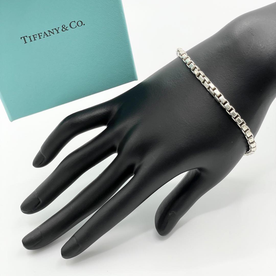 美品 Tiffany ティファニー ベネチアン ブレスレット チャーム 925 シルバー チェーン スターリングシルバー_画像5