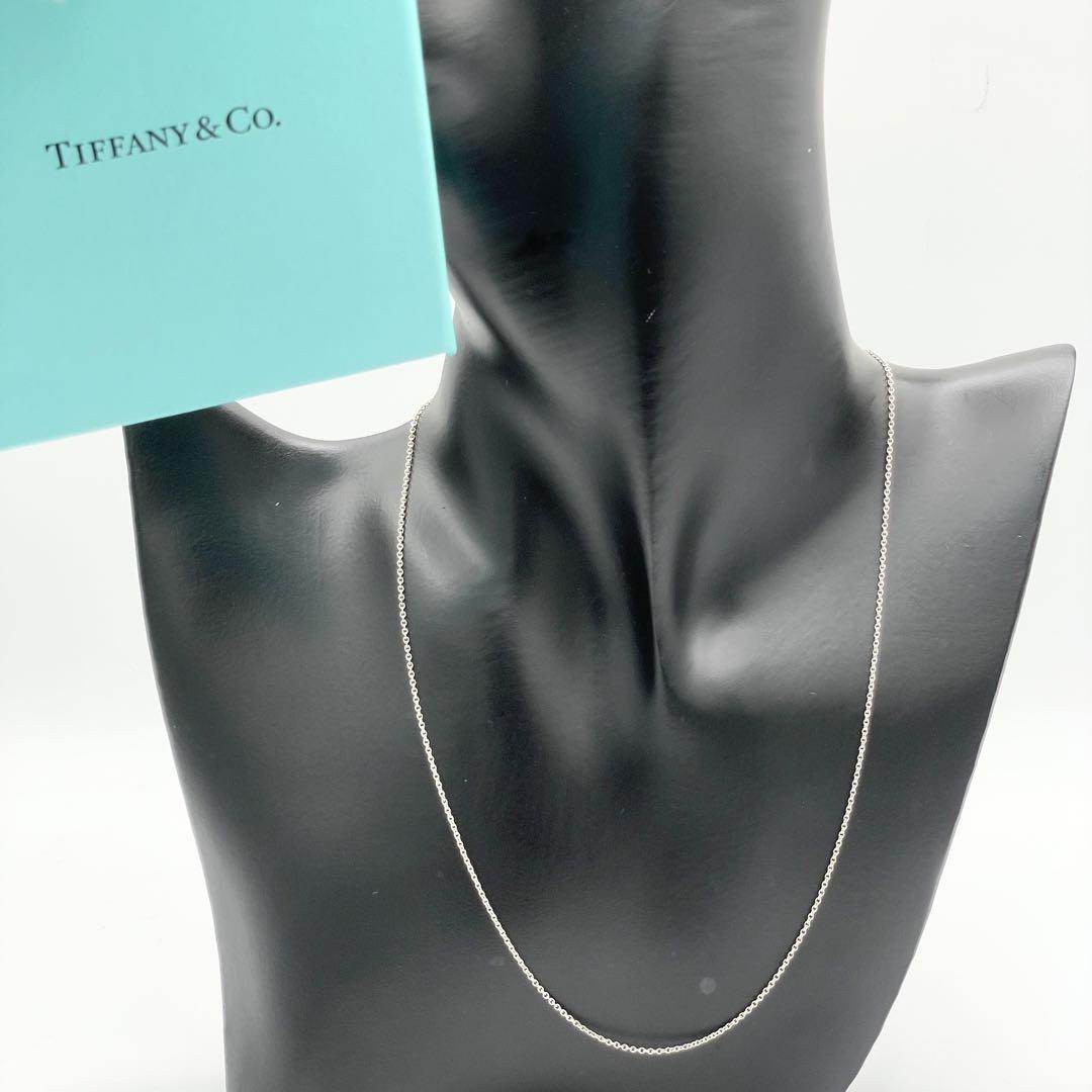 美品 Tiffany ティファニー ネックレス 42.5cm チャーム 925 シルバー チェーン スターリングシルバー