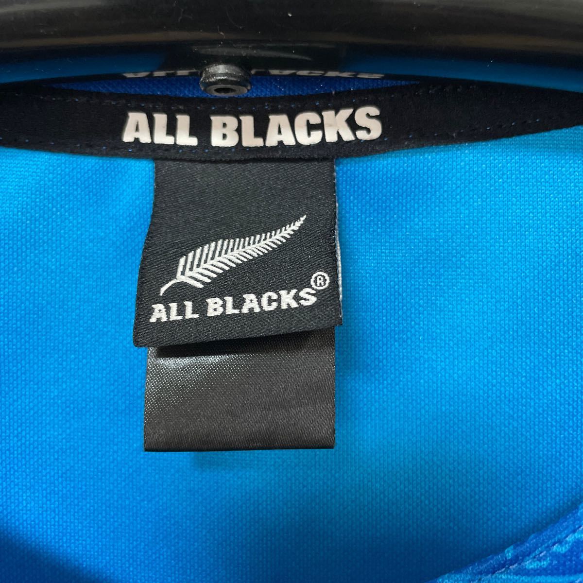 adidas ALL BLACKS アディダス オールブラックス ラグビー ジャージ ユニフォーム Size M BLUEの画像3