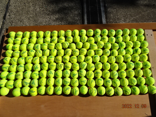 テニスボール（中古）・練習用中古のテニスボール・ＤＵＮＬＯＰ製等・1個で４０球です。_画像2