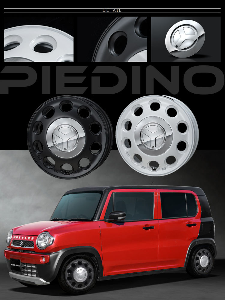 送料無料 モンツアジャパン PIEDINO 4.5J-14 +45 4H-100 (14インチ) 4H100 4.5J+45【2本セット 新品】_画像3