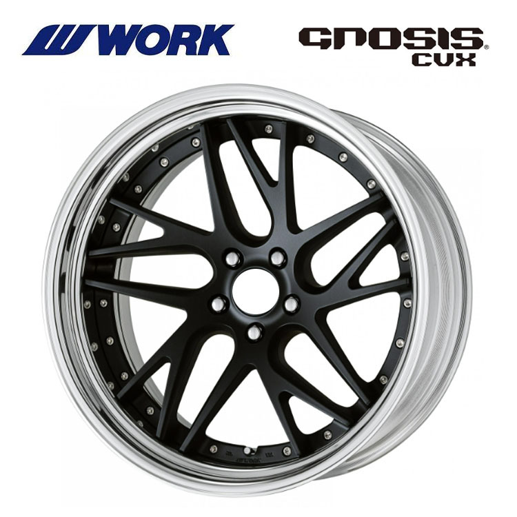 送料無料 ワーク GNOSIS CVX STEP RIM ディープコンケイブ DEEP RIM Wdisk 8.5J-21 +21~-18 5H-114.3 【4本セット 新品】