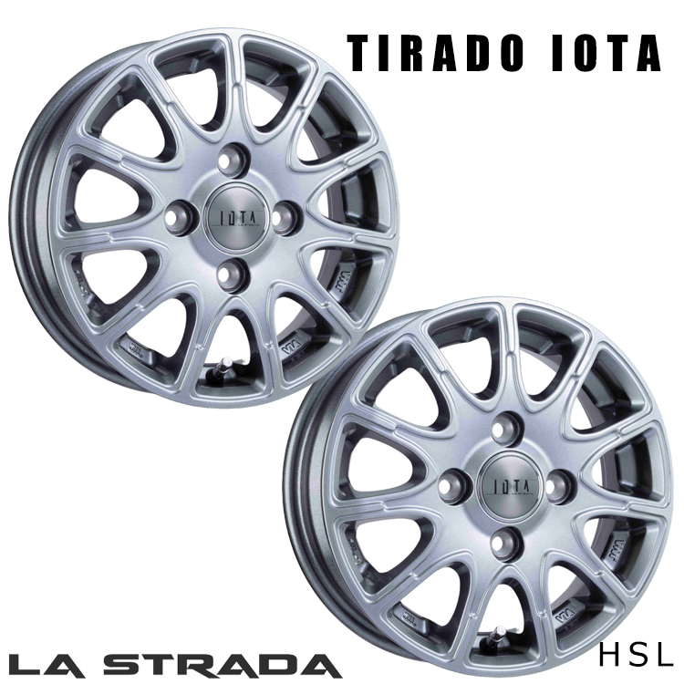 送料無料 ラストラーダ TIRADO IOTA (HSL) 6J-15 +45 5H-100 (15インチ) 5H100 6J+45【2本セット 新品】_画像1