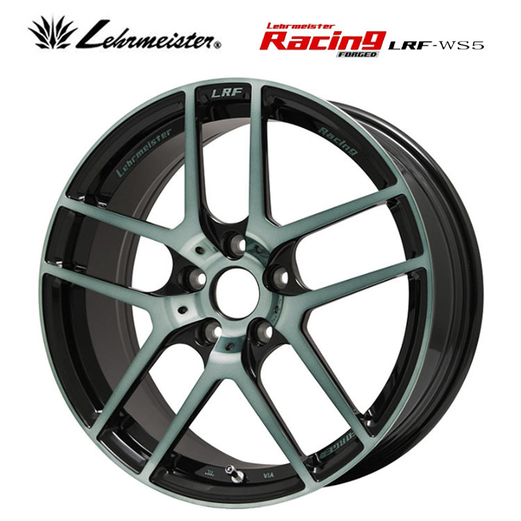 送料無料 レアマイスター Racing FORGED LRF-WS5 7.5J-18 +48 5H-114.3 (18インチ) 5H114.3 7.5J+48【2本セット 新品】_画像1