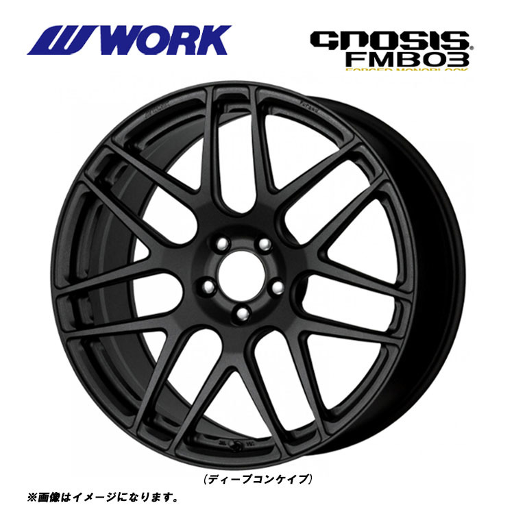 送料無料 ワーク GNOSIS FMB03 8.5J-19 +20 5H-114.3 (19インチ) 5H114.3 8.5J+20【4本セット 新品】
