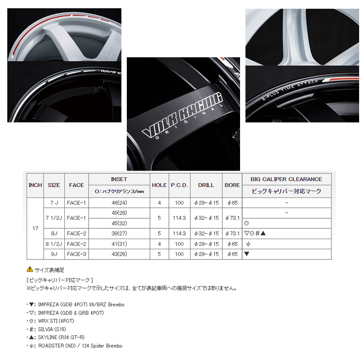 送料無料 レイズ VOLK RACING TE37 SAGA S-plus TIME ATTACK EDITION (KR) 8.5J-18 +46 5H-100 (18インチ) 5H100 8.5J+46【1本単品 新品】_画像2