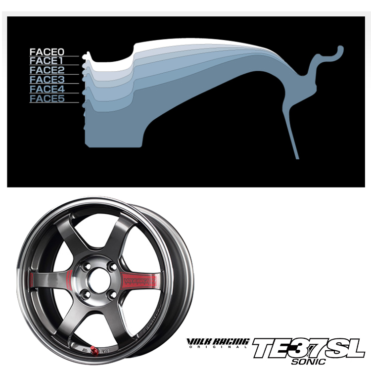 送料無料 レイズ VOLK RACING TE37 SONIC SL 6.5J-16 +44 4H-100 (16インチ) 4H100 6.5J+44【4本セット 新品】_画像2