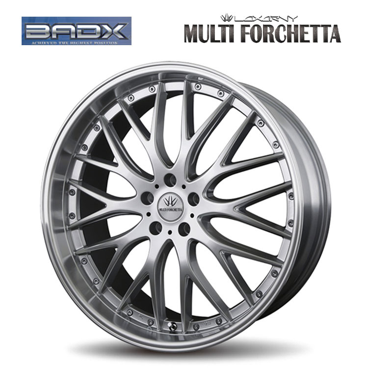 送料無料 バドックス LOXARNY MULTIFORCHETTA 9J-19 +40 5H-114.3 (19インチ) 5H114.3 9J+40【4本セット 新品】