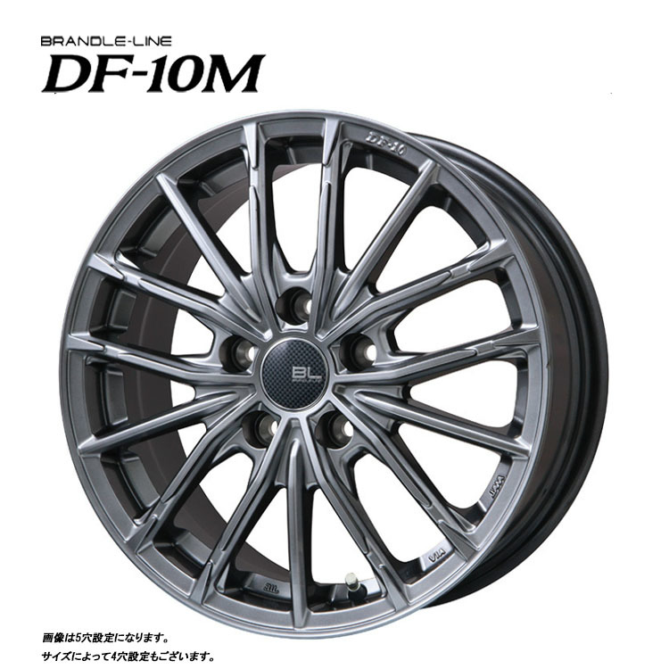 送料無料 ブランドルライン DF-10M 6.5J-17 +42 4H-100 (17インチ) 4H100 6.5J+42【1本単品 新品】_画像1