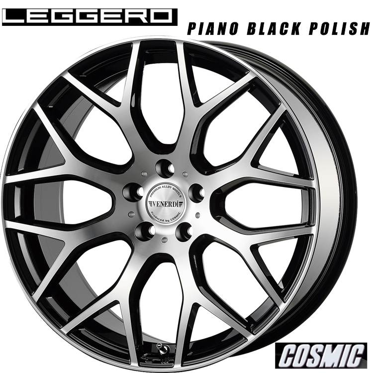 送料無料 コスミック VENERDi LEGGERO 8J-18 +43 5H-114.3 (18インチ) 5H114.3 8J+43【4本セット 新品】