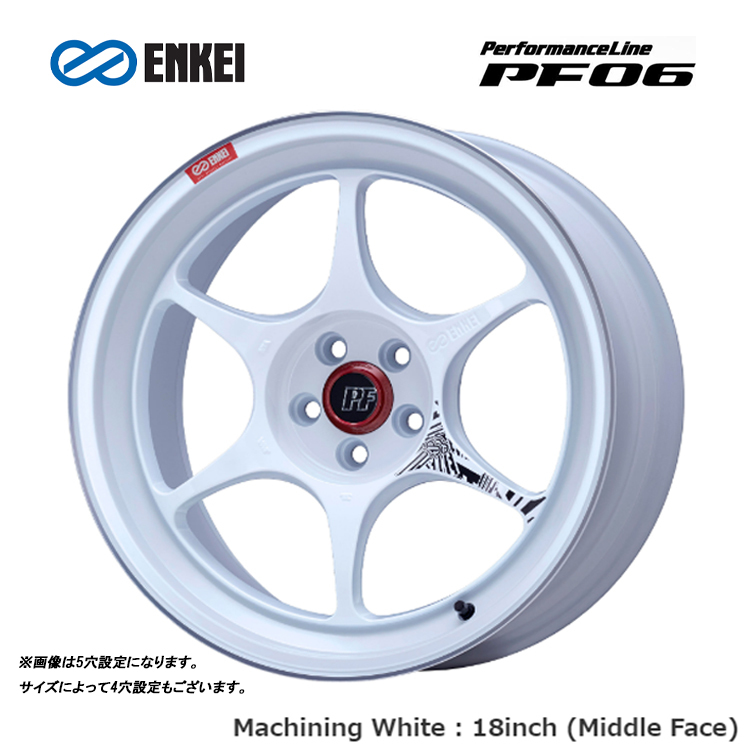 送料無料 エンケイ Performance Line PF06 9J-17 +35 5H-114.3 (17インチ) 5H114.3 9J+35【1本単品 新品】_画像1