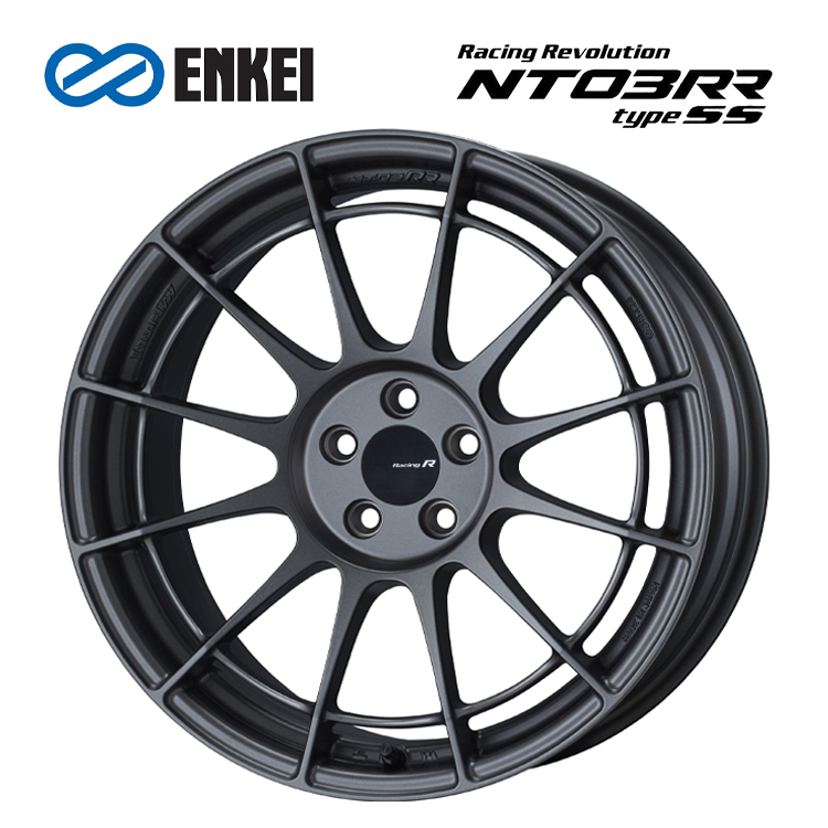 送料無料 エンケイ NT03RR type SS 9J-18 +48 5H-100 (18インチ) 5H100 9J+48【2本セット 新品】_画像1