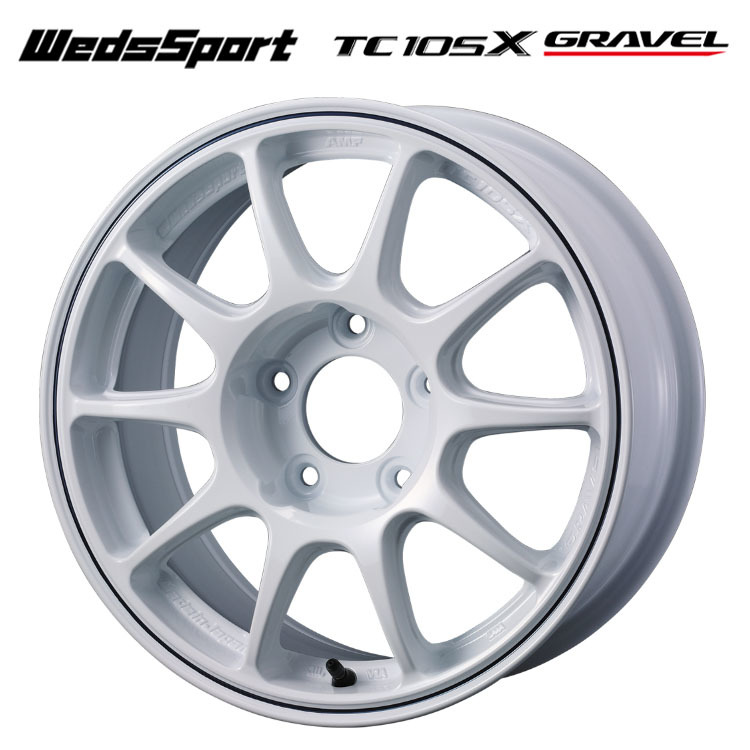 送料無料 ウェッズ WedsSport TC105X GRAVEL 6.5J-15 +35 5H-100 (15インチ) 5H100 6.5J+35【4本セット 新品】_画像1