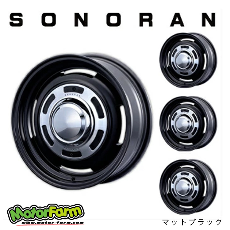 送料無料 モーターファーム SONORAN 6J-15 +32 4H（8H）-98 (15インチ) 4H（8H）98 6J+32【1本単品 新品】_画像1