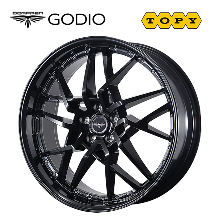 送料無料 TOPY DORFREN GODIO 8.5J-21 +38 5H-114.3 (21インチ) 5H114.3 8.5J+38【2本セット 新品】