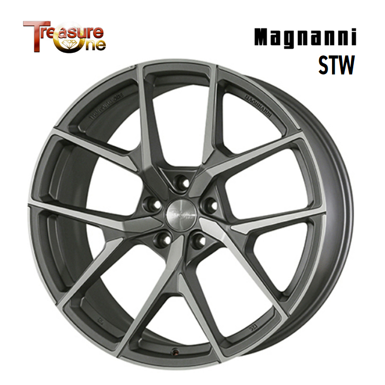 送料無料 トレジャーワン Magnanni STW 7.5J-19 +48 5H-114.3 (19インチ) 5H114.3 7.5J+48【4本セット 新品】_画像1