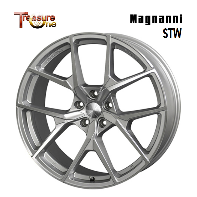 送料無料 トレジャーワン Magnanni STW 7.5J-18 +48 5H-100 (18インチ) 5H100 7.5J+48【4本セット 新品】_画像1