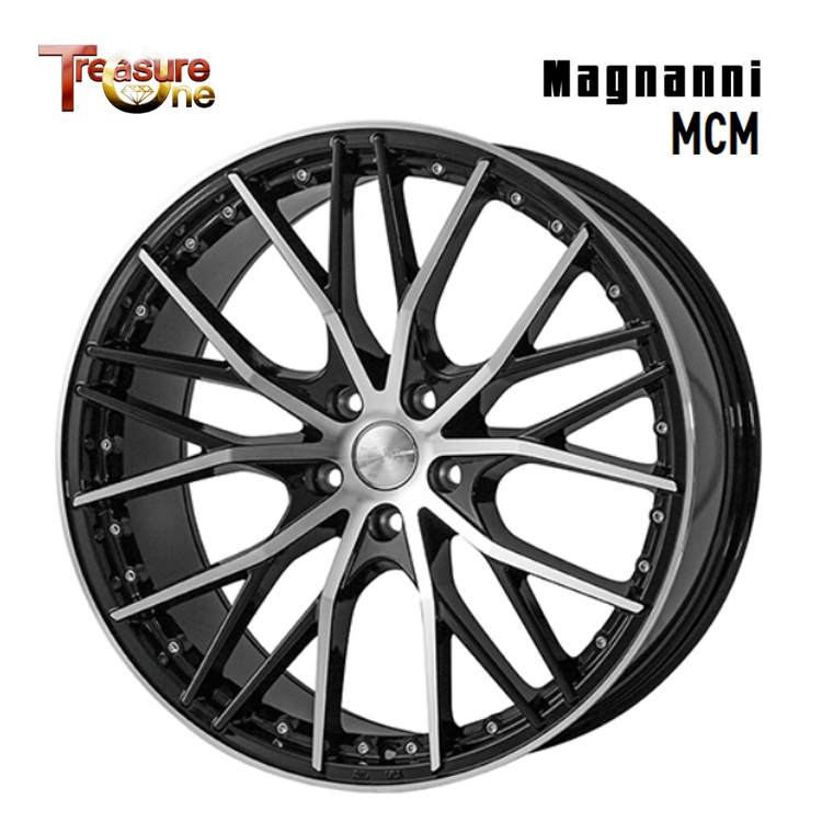 送料無料 トレジャーワン Magnanni MCM 7.5J-18 +48 5H-100 (18インチ) 5H100 7.5J+48【1本単品 新品】_画像1