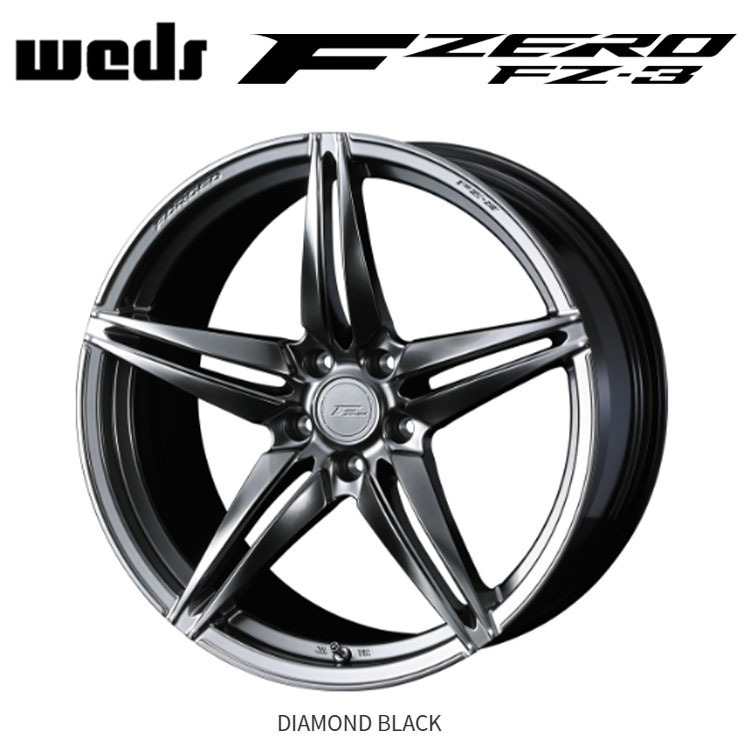 送料無料 ウェッズ F ZERO FZ-3 9J-21 +35 5H-114.3 (21インチ) 5H114.3 9J+35【4本セット 新品】