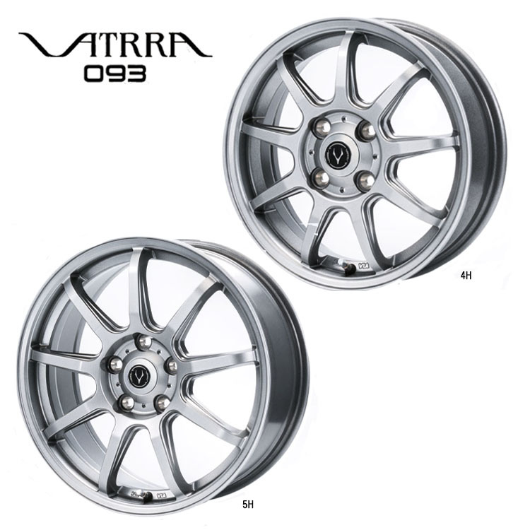 送料無料 ハートボイス VATRRA 093RS 7J-17 +48 5H-114.3 (17インチ) 5H114.3 7J+48【2本セット 新品】