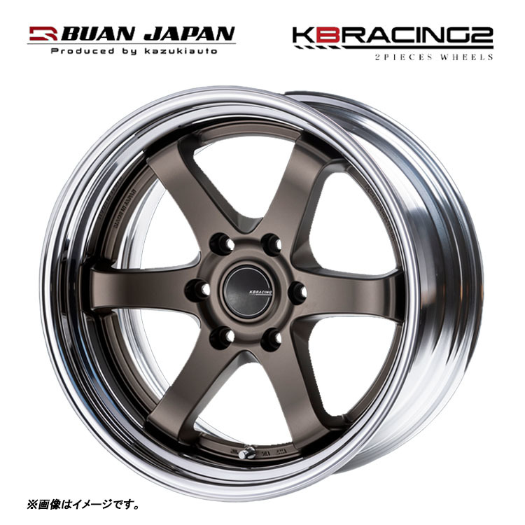 送料無料 舞杏 KBRACING 2 リバースリム 10.5J-18 +27～3 6H-139.7 (18インチ) 6H139.7 10.5J+27～3【1本単品 新品】_画像1