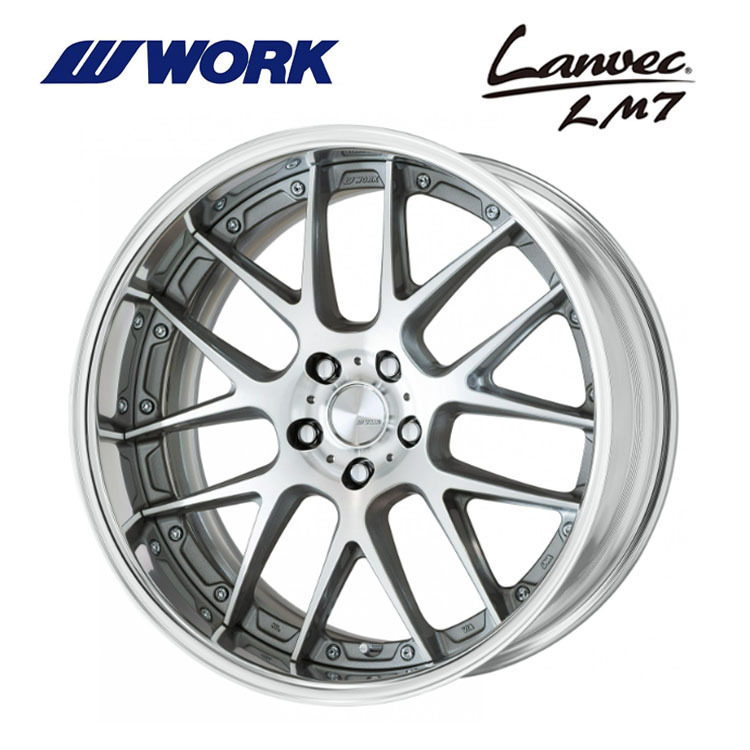 送料無料 ワーク Lanvec LM7 FULL REVERSE DEEP RIM Odisk 11.5J-20 +85~-13 5H-114.3 【4本セット 新品】