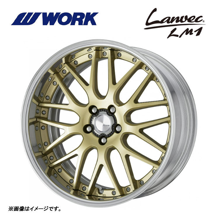 送料無料 ワーク Lanvec LM1 FULL REVERSE STANDARD Adisk 12.5J-20 －40～－62 5H-114.3 【2本セット 新品】_画像1